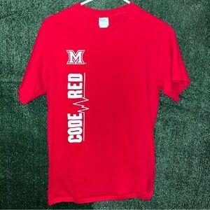 Miami University Redhawks Red Shirt S NCAA Ohio College
